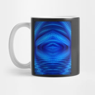 REFLECTION İN NEON BLUE Mug